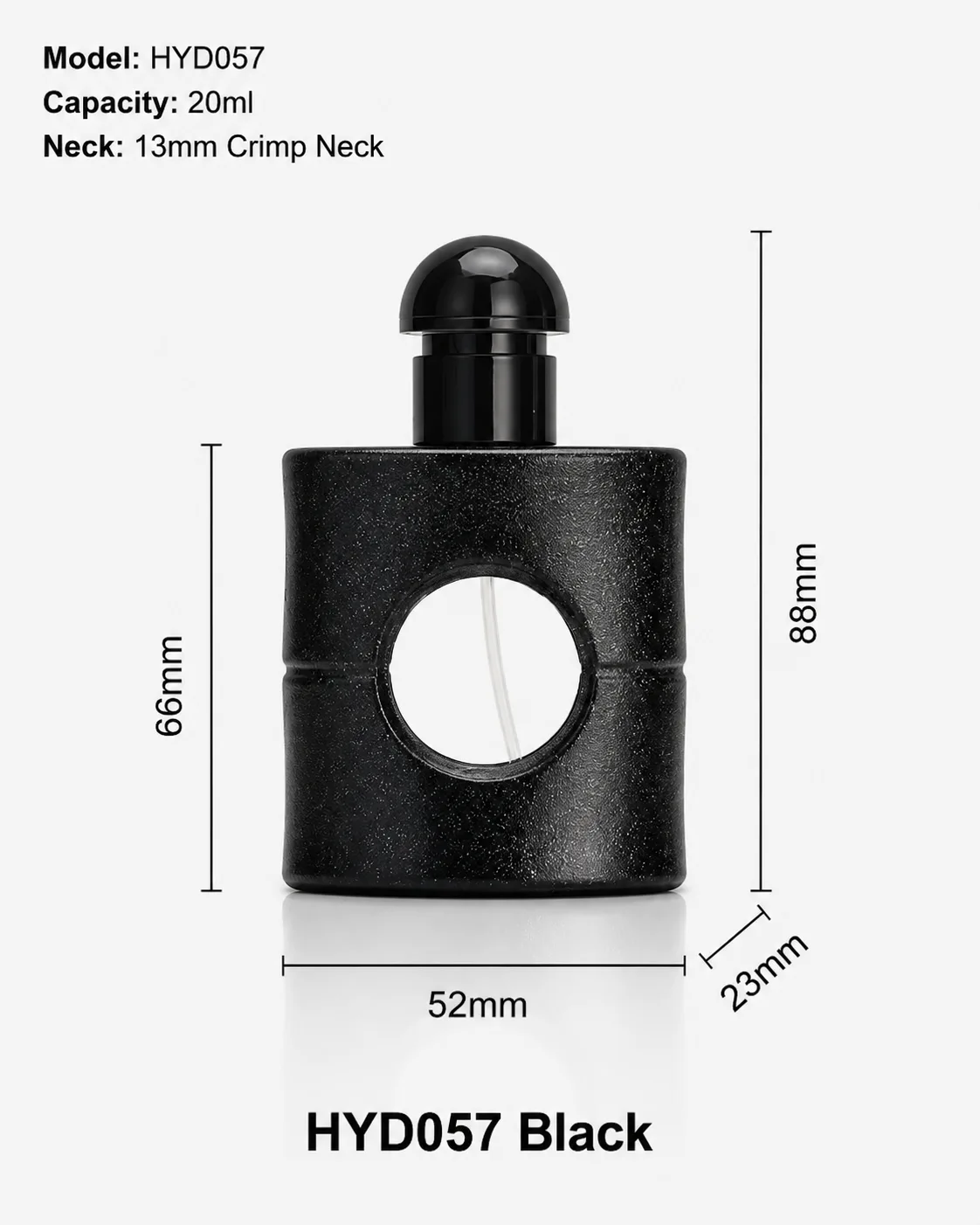 HYD057 black perfume bottle
