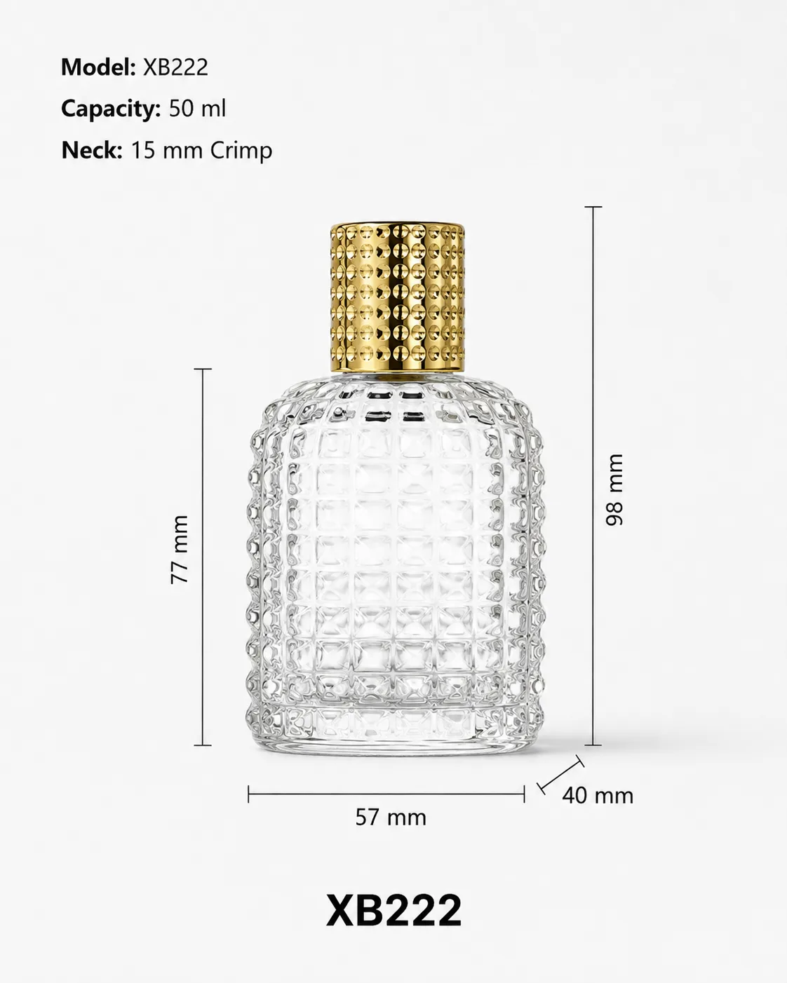 XB222 perfume bottle