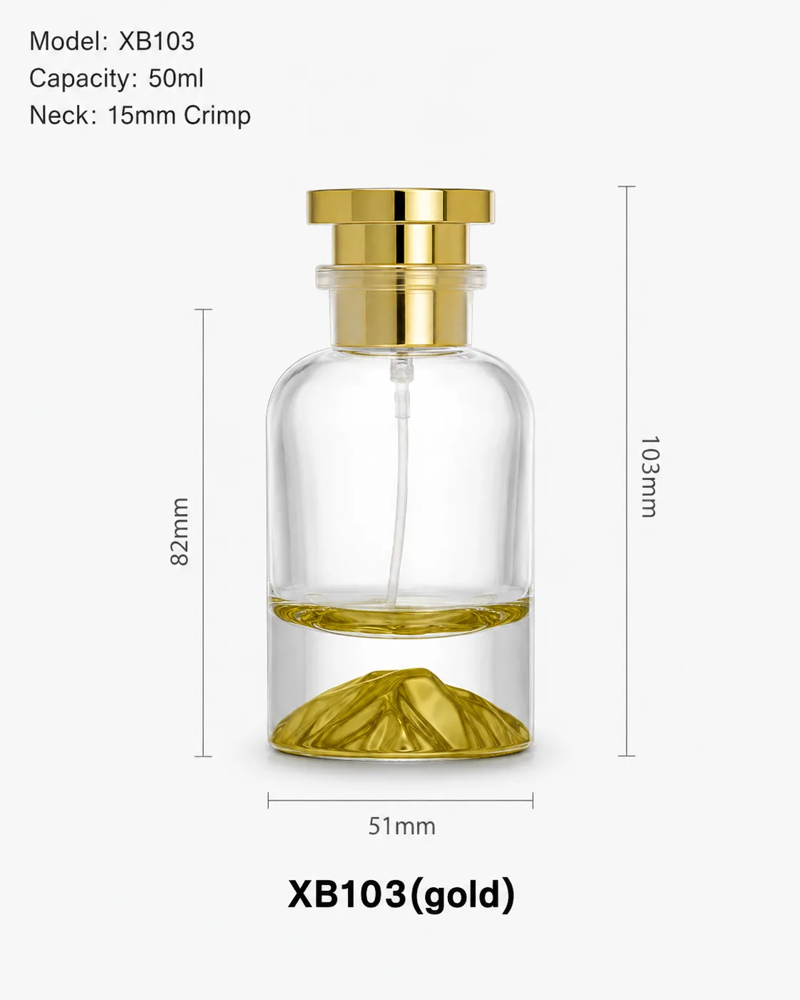 XB103 white perfume bottle