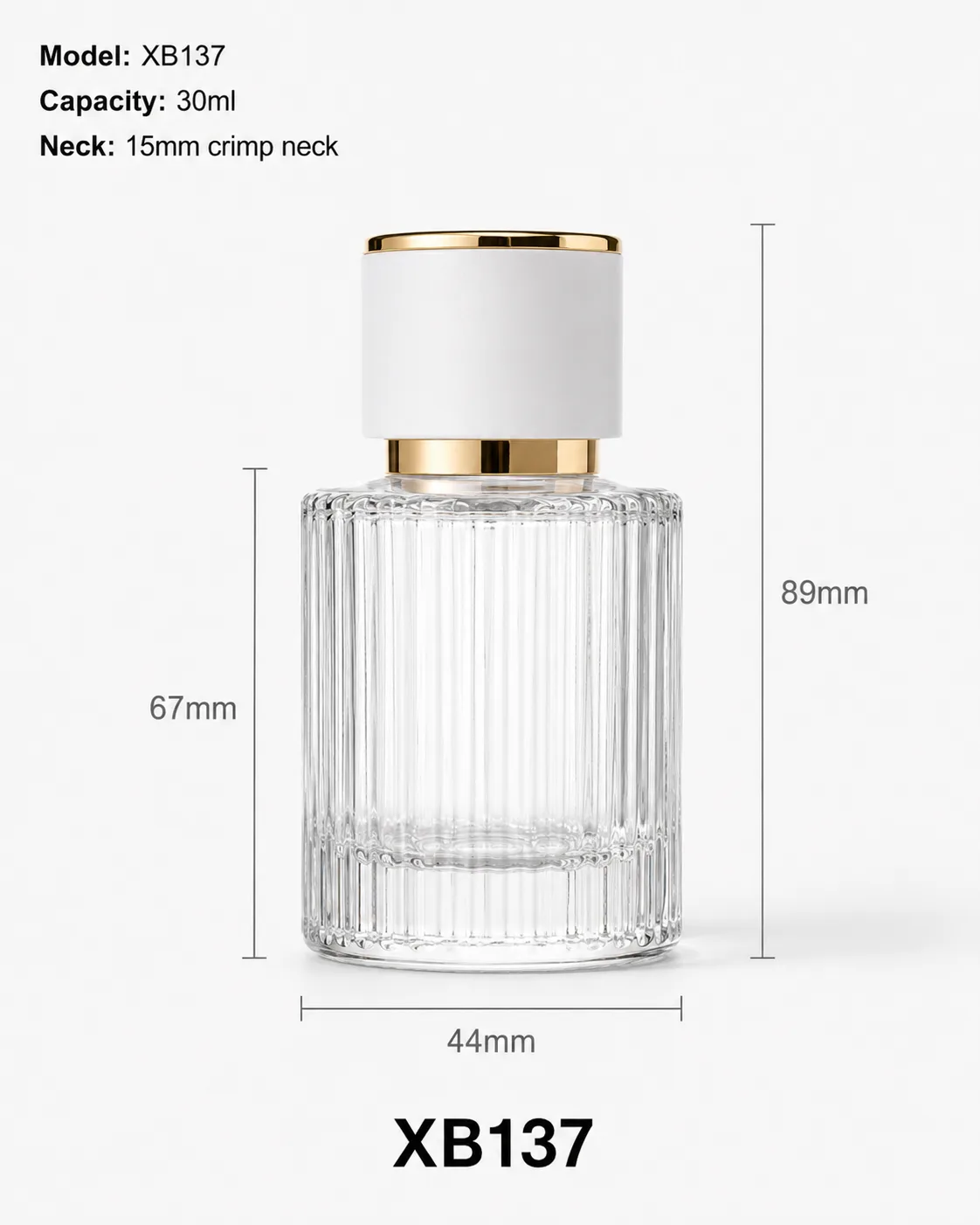 XB137 perfume bottle