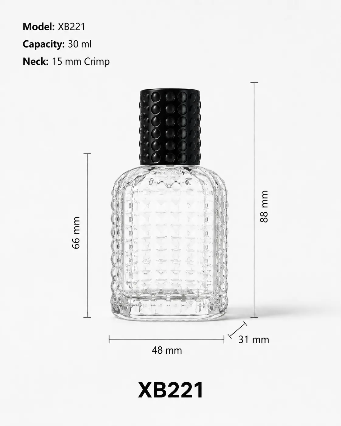 XB221 perfume bottle