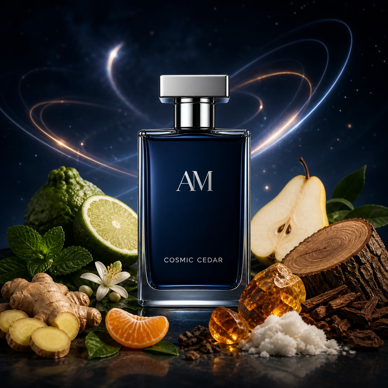 Cosmic Cedar fragrance direction